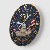 250th Anniversary 1776–2026 United States ラージ壁時計 (傾斜)