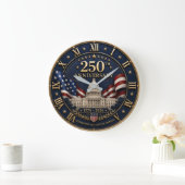250th Anniversary 1776–2026 United States ラージ壁時計 (ホーム)
