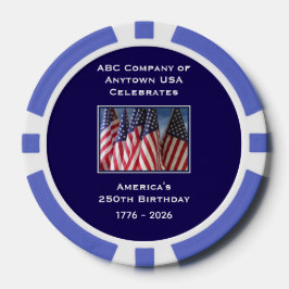 250th Anniversary 1776 to 2026 USA America ポーカーチップ