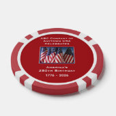 250th Anniversary 1776 to 2026 USA America ポーカーチップ (シングル)