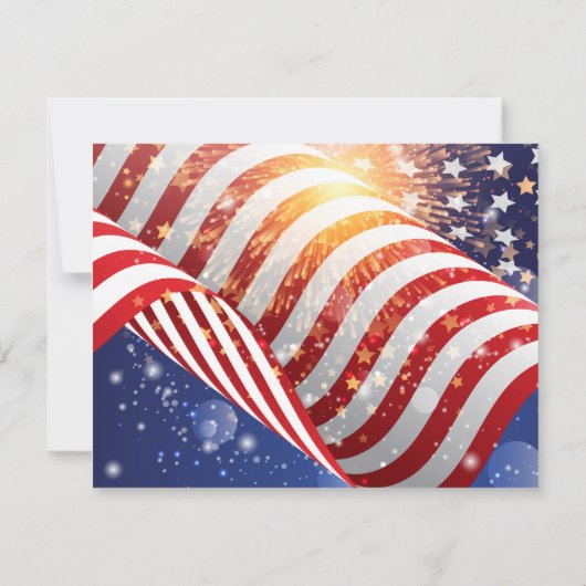 250th Anniversary America 4th of July Frame Note ノートカード (裏面)