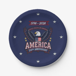 250th Anniversary America Eagle Paper Plate ペーパープレート