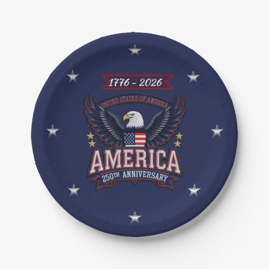 250th Anniversary America Eagle Paper Plate ペーパープレート (正面)