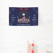 250th Anniversary America Eagle Patriotic Banner 横断幕 (インサイチュ)