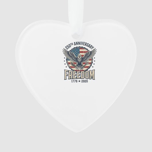 250th Anniversary Freedom Eagle Patriotic Vintage  オーナメント (正面)