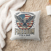 250th Anniversary Freedom Eagle Patriotic Vintage  クッション (ブランケット)