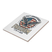 250th Anniversary Freedom Eagle Patriotic Vintage  タイル (側面)