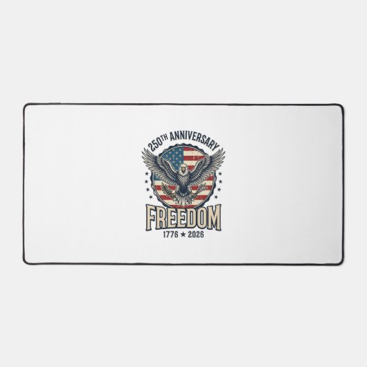 250th Anniversary Freedom Eagle Patriotic Vintage  デスクマット (正面)
