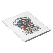 250th Anniversary Freedom Eagle Patriotic Vintage  ノートパッド (アングル)
