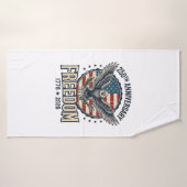 250th Anniversary Freedom Eagle Patriotic Vintage  バスタオル (バスタオル)