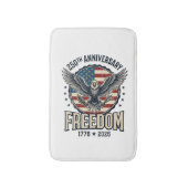 250th Anniversary Freedom Eagle Patriotic Vintage  バスマット (正面縦)
