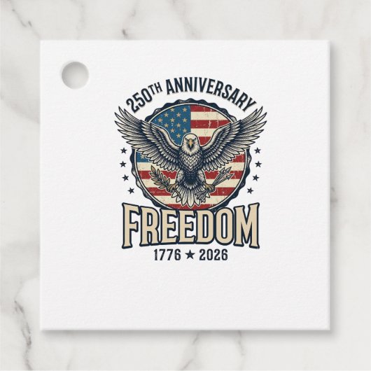 250th Anniversary Freedom Eagle Patriotic Vintage  フェイバータグ (正面)