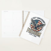 250th Anniversary Freedom Eagle Patriotic Vintage  プランナー手帳 (ディスプレー)