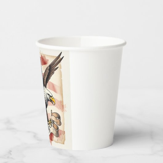 250th Anniversary Patriotic Bald Eagle 1776 紙コップ (左)