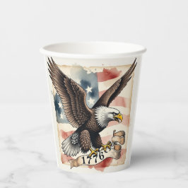 250th Anniversary Patriotic Bald Eagle 1776 紙コップ
