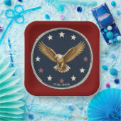 250th Anniversary Patriotic Eagle Paper Plates ペーパープレート (パーティー)