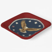 250th Anniversary Patriotic Eagle Paper Plates ペーパープレート (傾斜あり)