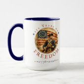 250th Anniversary Revolutionary Soldier Freedom マグカップ (左)