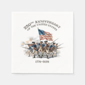 250th Anniversary Revolutionary Soldiers 1776-2026 スタンダードカクテルナプキン (正面)