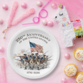 250th Anniversary Revolutionary Soldiers 1776-2026 ペーパープレート (パーティー)