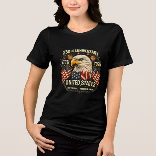 250th Anniversary United States Shirt Eagle USA  トライブレンドＴシャツ (正面)