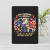 250th Anniversary USA 1776–2026 American Heritage 招待状 (スタンド正面)