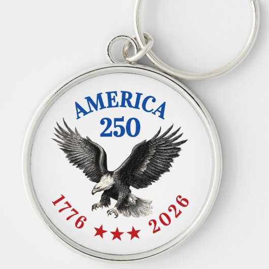250th Anniversary USA 2026 Bald Eagle キーホルダー (正面)