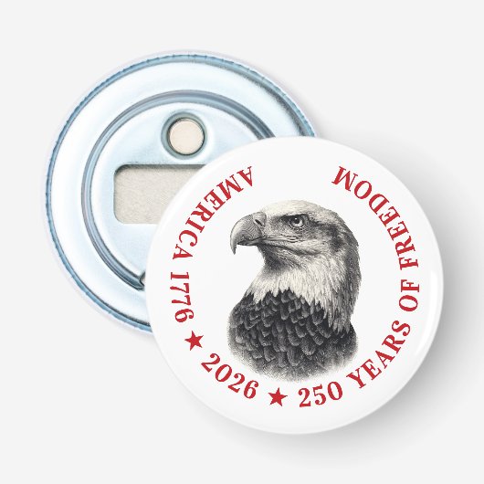 250th Anniversary USA 2026 Bald Eagle  栓抜き (正面)