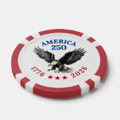 250th Anniversary USA Bald Eagle  ポーカーチップ (シングル)