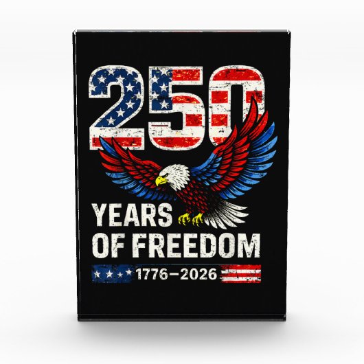 250th anniversary usa flag american フォトブロック (正面)