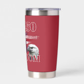 250th Anniversary USA Flag Liberty Eagle Freedom 保温保冷タンブラー (左面)