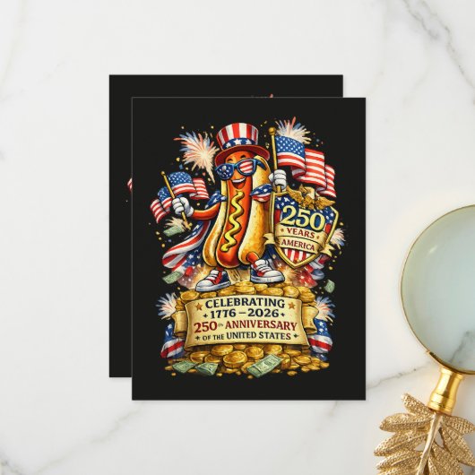 250th Anniversary USA Independence Celebration サンキューカード (正面/裏面インサイチュ)