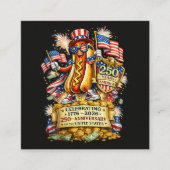 250th Anniversary USA Independence Celebration スクエア名刺 (正面)