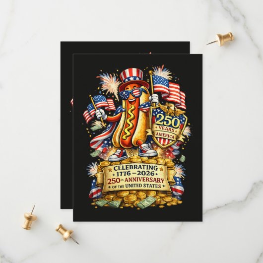 250th Anniversary USA Independence Celebration セーブザデート (正面/裏面インサイチュ)