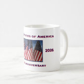 250th Anniversary USA Patriotic  コーヒーマグカップ (正面右)