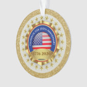 250th Anniversary USA Patriotic | 1776–2026 オーナメント (正面)
