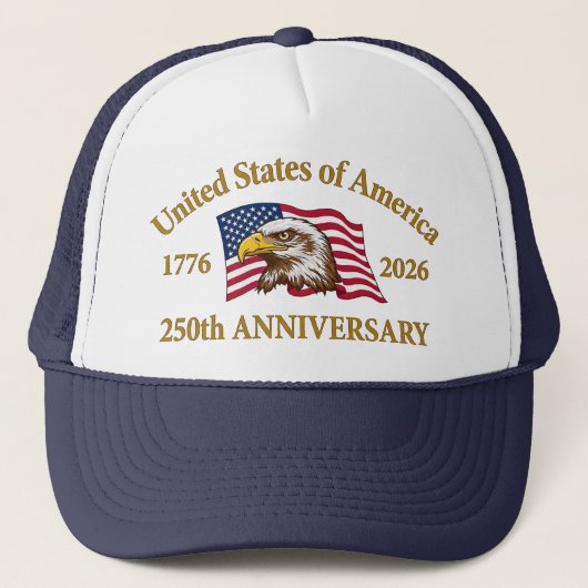 250th Anniversary USA Patriotic | 1776–2026 キャップ (正面)