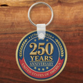 250th Anniversary USA Patriotic | 1776–2026 キーホルダー (正面)