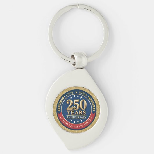 250th Anniversary USA Patriotic | 1776–2026 キーホルダー (正面)