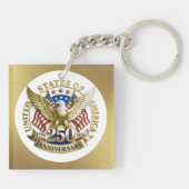250th Anniversary USA Patriotic | 1776–2026 キーホルダー (裏面)