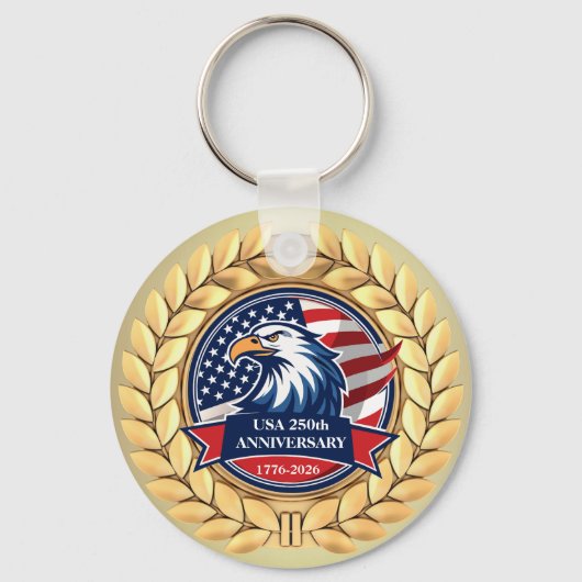 250th Anniversary USA Patriotic | 1776–2026 キーホルダー (裏面)