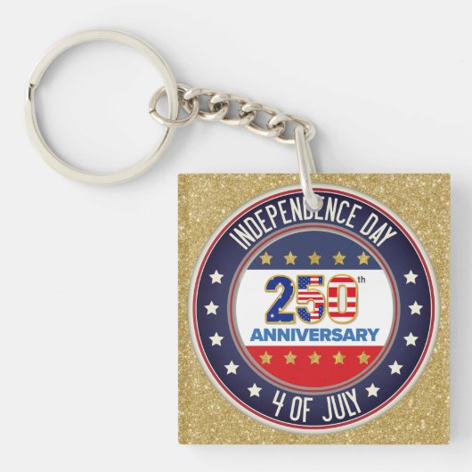 250th Anniversary USA Patriotic | 1776–2026 キーホルダー (正面)