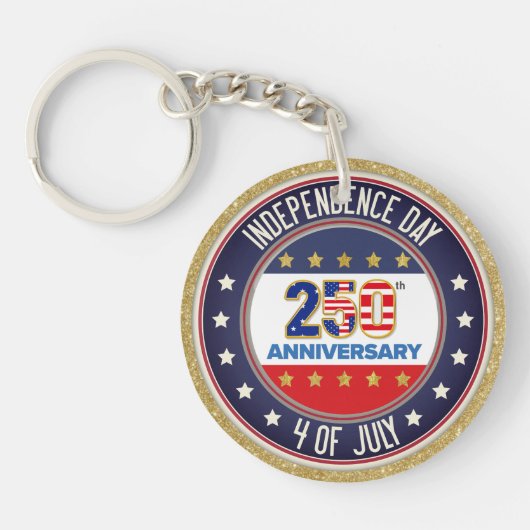 250th Anniversary USA Patriotic | 1776–2026 キーホルダー (正面)