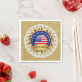 250th Anniversary USA Patriotic | 1776–2026 スタンダードカクテルナプキン (インサイチュ)