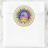 250th Anniversary USA Patriotic | 1776–2026 ラウンドシール (バッグ)