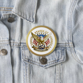 250th Anniversary USA Patriotic | 1776–2026 缶バッジ