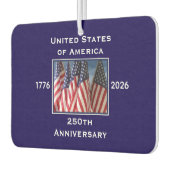 250th Anniversary USA Patriotic American Blue Car カーエアーフレッシュナー (左)