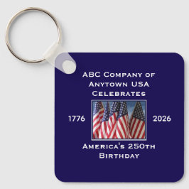250th Anniversary USA Patriotic Flags  キーホルダー