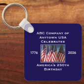 250th Anniversary USA Patriotic Flags  キーホルダー (正面)