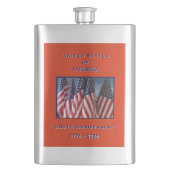 250th Anniversary USA Patriotic Flags フラスク (正面)